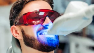 LED teeth whitening treatment